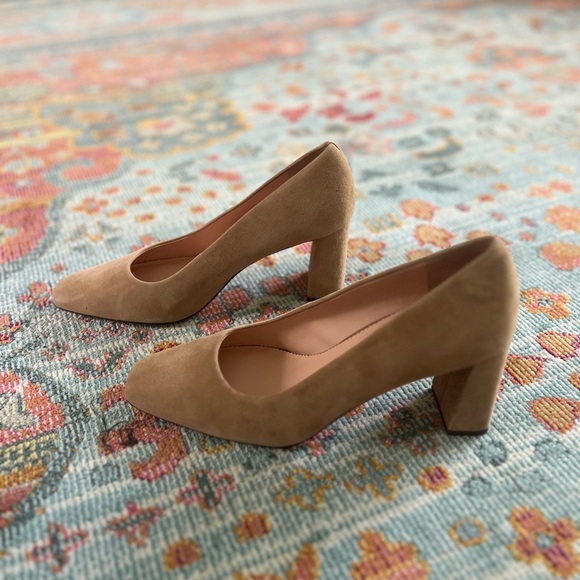 J. Crew genuine leather block heel pumps - Picture 4 of 5